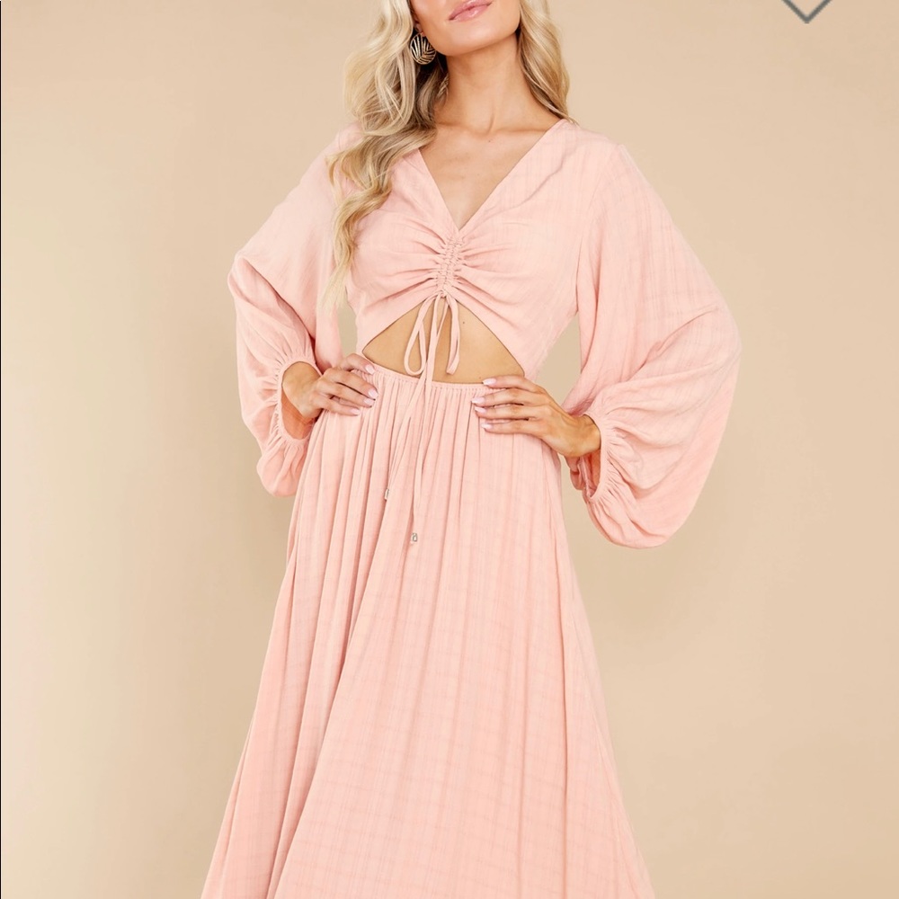 Going for this peach maxi dress